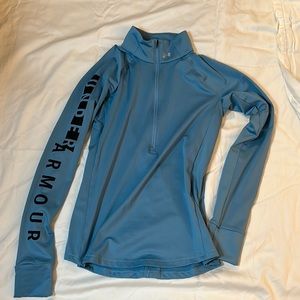 Under Arumor: Blue: quarter zip jacket: Cold Gear
